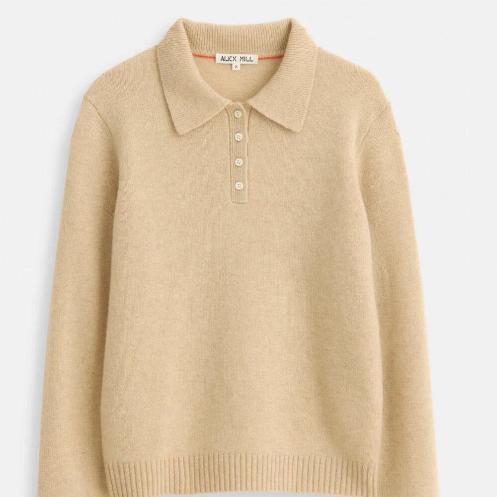 Alex Mill cashmere polo sweater